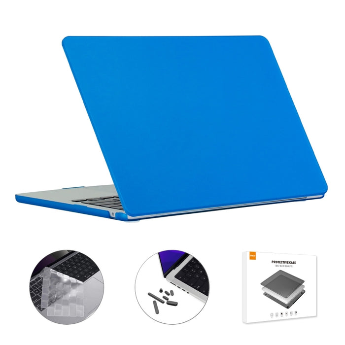 ENKAY 3 en 1 Estuche mate para computadora portátil con película de teclado TPU / Tapones antipolvo para MacBook Air 13.6 2022 A2681 Versión de EE. UU., 3 in 1 US Version