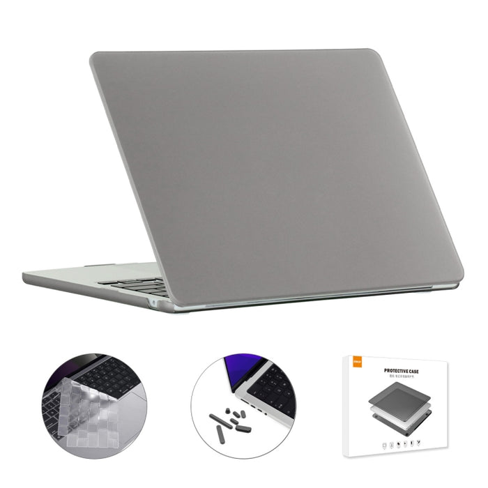 ENKAY 3 en 1 Estuche mate para computadora portátil con película de teclado TPU / Tapones antipolvo para MacBook Air 13.6 2022 A2681 Versión de EE. UU., 3 in 1 US Version