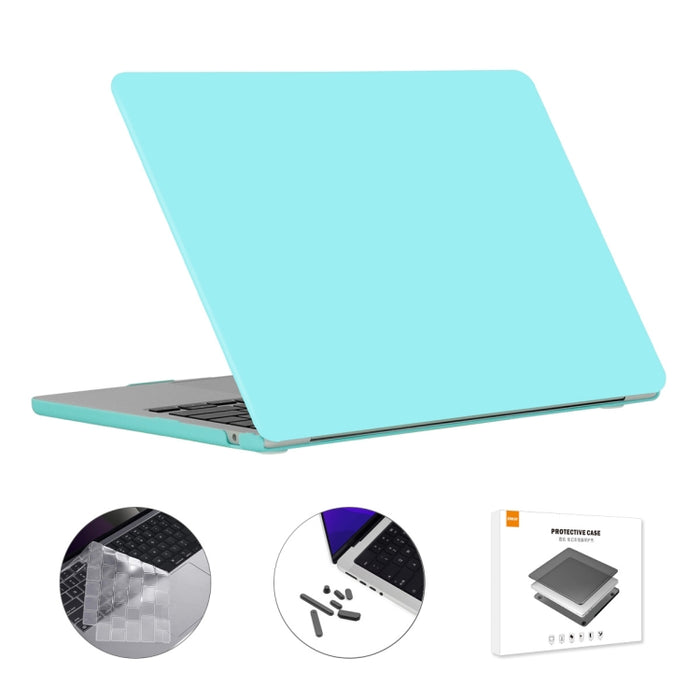 ENKAY 3 en 1 Estuche mate para computadora portátil con película de teclado TPU / Tapones antipolvo para MacBook Air 13.6 2022 A2681 Versión de EE. UU., 3 in 1 US Version