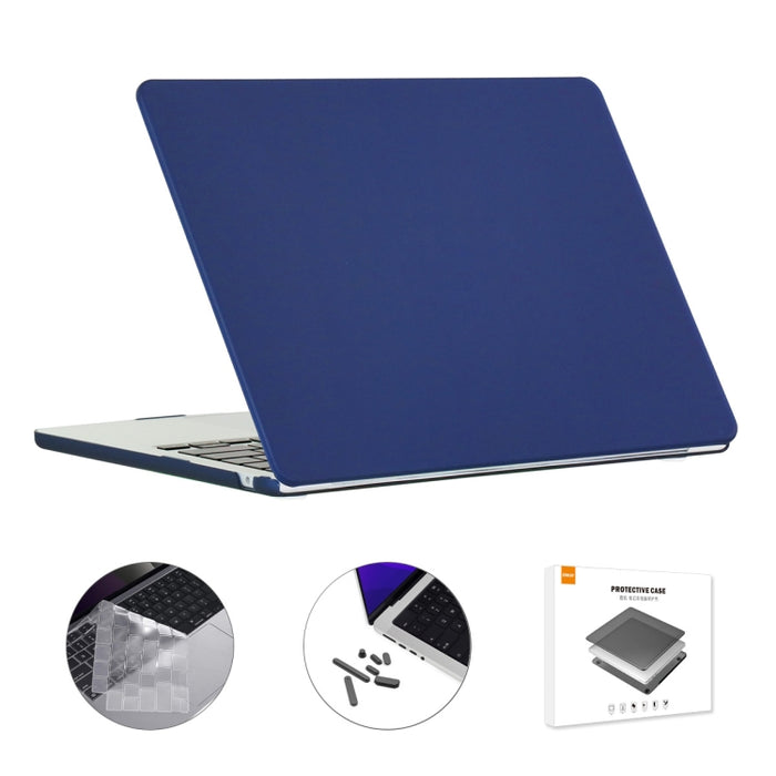 ENKAY 3 en 1 Estuche mate para computadora portátil con película de teclado TPU / Tapones antipolvo para MacBook Air 13.6 2022 A2681 Versión de EE. UU., 3 in 1 US Version