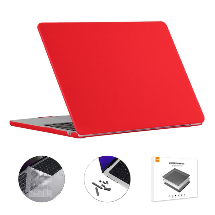 ENKAY 3 en 1 Estuche mate para computadora portátil con película de teclado TPU / Tapones antipolvo para MacBook Air 13.6 2022 A2681 Versión de EE. UU., 3 in 1 US Version
