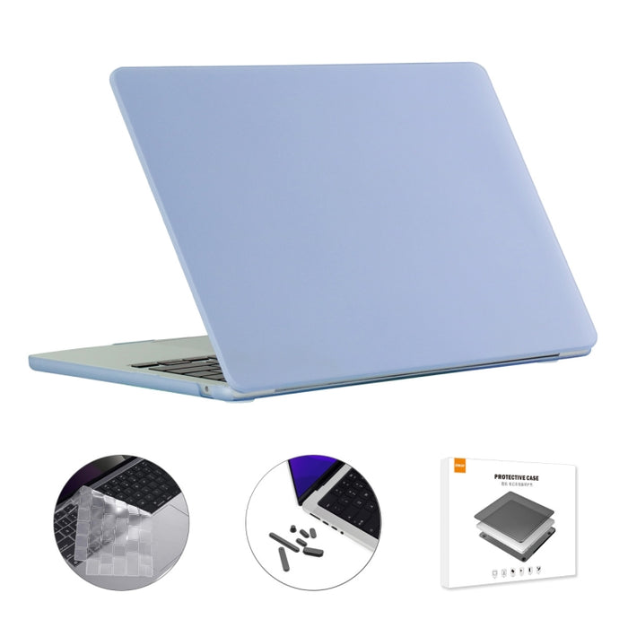 ENKAY 3 en 1 Estuche mate para computadora portátil con película de teclado TPU / Tapones antipolvo para MacBook Air 13.6 2022 A2681 Versión de EE. UU., 3 in 1 US Version