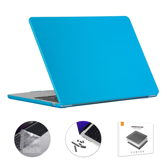 ENKAY 3 en 1 Estuche mate para computadora portátil con película de teclado TPU / Tapones antipolvo para MacBook Air 13.6 2022 A2681 Versión de EE. UU., 3 in 1 US Version