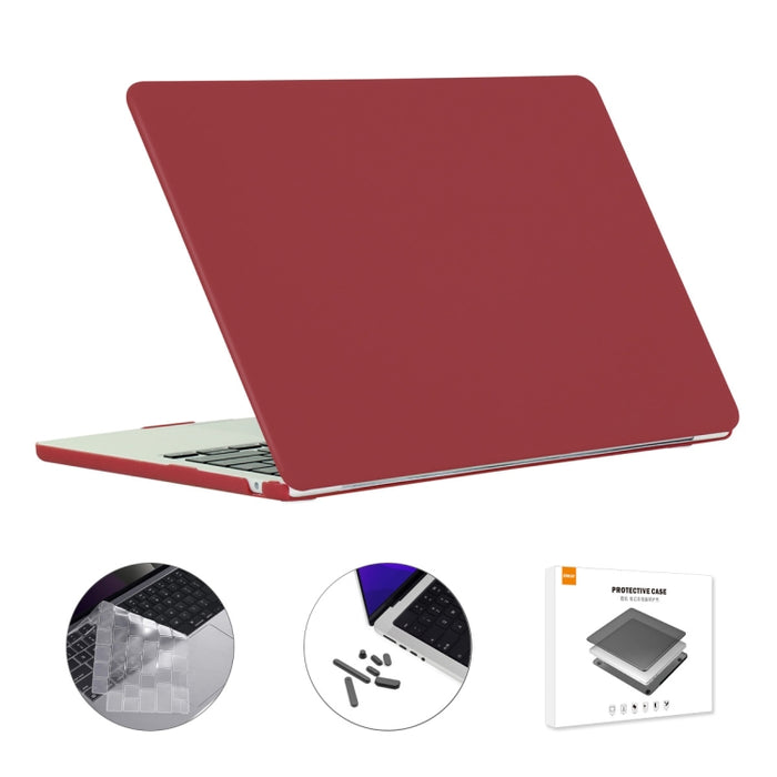 ENKAY 3 en 1 Estuche mate para computadora portátil con película de teclado TPU / Tapones antipolvo para MacBook Air 13.6 2022 A2681 Versión de EE. UU., 3 in 1 US Version
