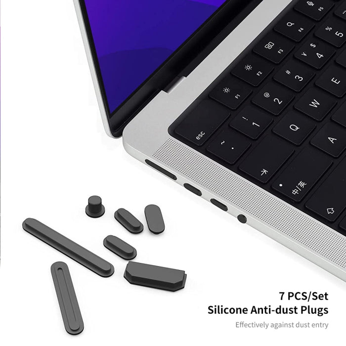 ENKAY 3 en 1 Estuche mate para computadora portátil con película de teclado TPU / Tapones antipolvo para MacBook Air 13.6 2022 A2681 Versión de EE. UU., 3 in 1 US Version