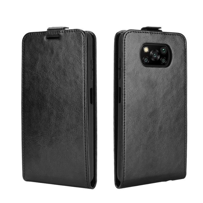 Para Xiaomi Poco X3/X3 NFC R64 Textura Funda protectora de cuero con tapa vertical individual con ranuras para tarjetas y marco de fotos, For Xiaomi Poco X3