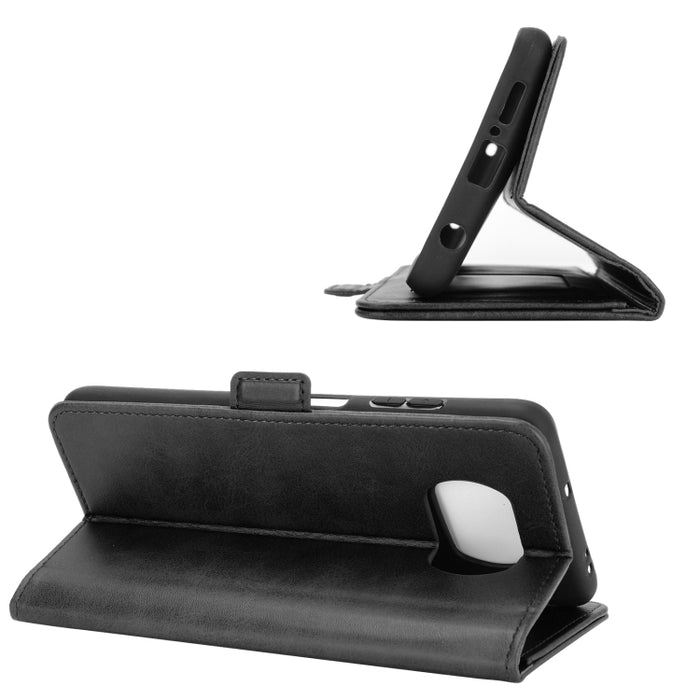 Para Xiaomi Poco X3/X3 NFC Hebilla magnética de doble cara Funda de cuero con tapa horizontal con soporte y ranuras para tarjetas y billetera, For Xiaomi Poco X3