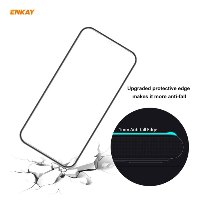 5 uds ENKAY Hat-Prince Anti-drop Full Glue vidrio templado película de pantalla completa Protector anticaída, For iPhone 12 mini(5 PCS), For iPhone 12 / 12 Pro(5 PCS), For iPhone 12 Pro Max(5 PCS)