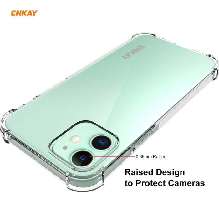 Hat-Prince ENKAY 2 en 1 Estuche blando de TPU transparente Cubierta a prueba de golpes + 0.26 mm 9H 2.5D Pegamento completo Cobertura completa Película protectora de vidrio templado, For iPhone 12 mini, For iPhone 12 / 12 Pro, For iPhone 12 Pro Max