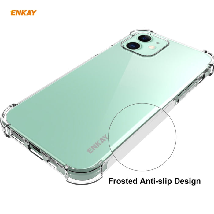 Hat-Prince ENKAY 2 en 1 Estuche blando de TPU transparente Cubierta a prueba de golpes + 0.26 mm 9H 2.5D Pegamento completo Cobertura completa Película protectora de vidrio templado, For iPhone 12 mini, For iPhone 12 / 12 Pro, For iPhone 12 Pro Max