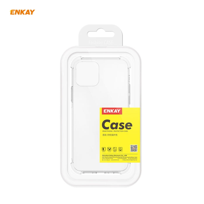 Hat-Prince ENKAY 2 en 1 Estuche blando de TPU transparente Cubierta a prueba de golpes + 0.26 mm 9H 2.5D Pegamento completo Cobertura completa Película protectora de vidrio templado, For iPhone 12 mini, For iPhone 12 / 12 Pro, For iPhone 12 Pro Max