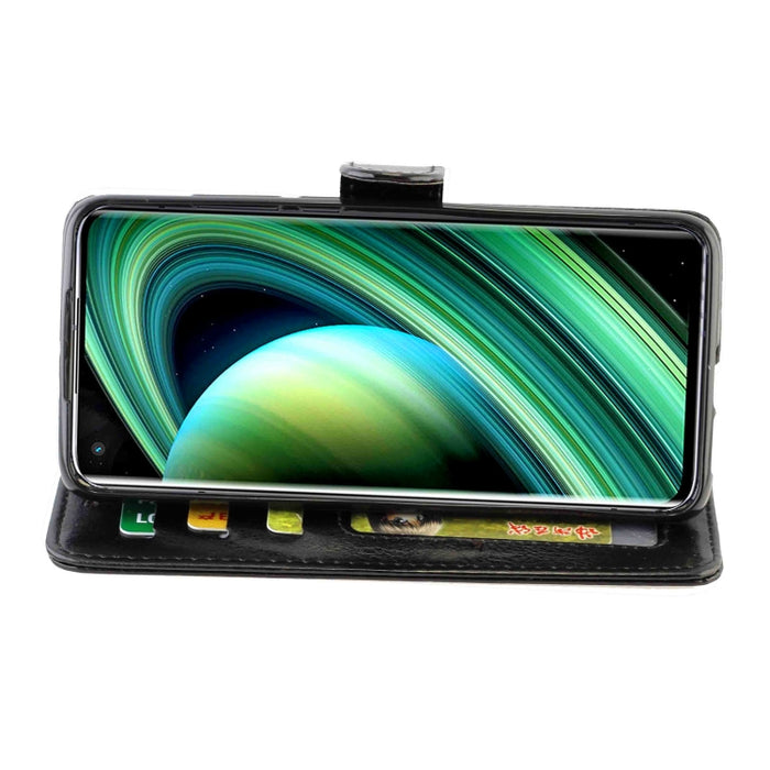 Estuche protector con tapa horizontal de cuero con textura de caballo loco con soporte y ranuras para tarjetas y billetera y marco de fotos, For OPPO Realme C11, For Xiaomi Mi 10 Ultra, For Xiaomi Redmi 10X(4G)/Redmi Note9, For Xiaomi Redmi 10X(4G)    ...