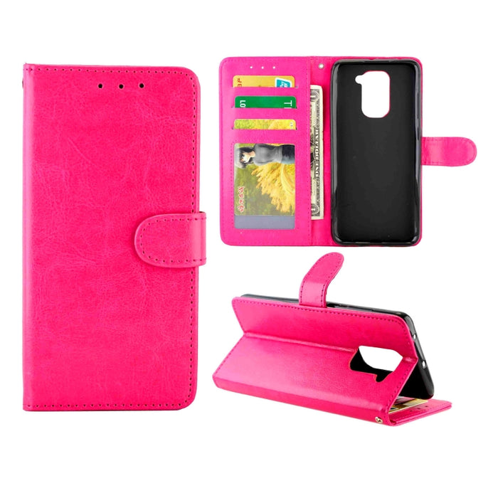Estuche protector con tapa horizontal de cuero con textura de caballo loco con soporte y ranuras para tarjetas y billetera y marco de fotos, For OPPO Realme C11, For Xiaomi Mi 10 Ultra, For Xiaomi Redmi 10X(4G)/Redmi Note9, For Xiaomi Redmi 10X(4G)    ...