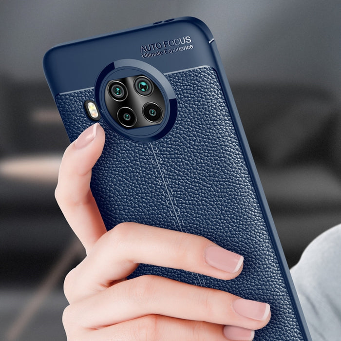 Estuche a prueba de golpes de TPU con textura Litchi, For Xiaomi Mi 10T Lite