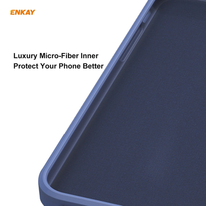 Para iPhone 12 Pro Max Hat-Prince ENKAY ENK-PC070 Funda protectora de silicona líquida con borde recto a prueba de golpes, For iPhone 12 Pro Max