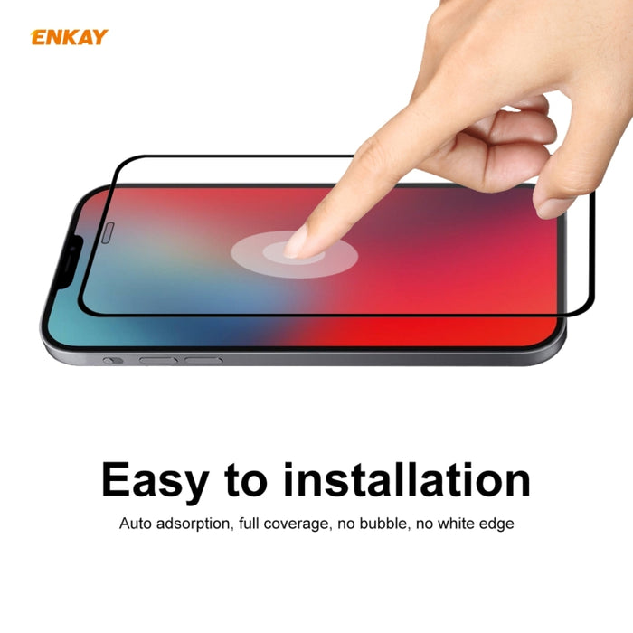 Para iPhone 11 Pro Max Hat-Prince ENKAY ENK-PC0662 Estuche protector a prueba de golpes de silicona líquida con borde recto + 0.26 mm 9H 2.5D Pegamento completo Cobertura completa Película protectora de vidrio templado, For iPhone 11 Pro Max