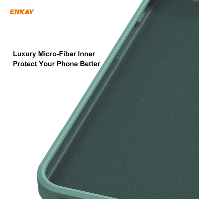 Para iPhone 11 Pro Max Hat-Prince ENKAY ENK-PC0662 Estuche protector a prueba de golpes de silicona líquida con borde recto + 0.26 mm 9H 2.5D Pegamento completo Cobertura completa Película protectora de vidrio templado, For iPhone 11 Pro Max