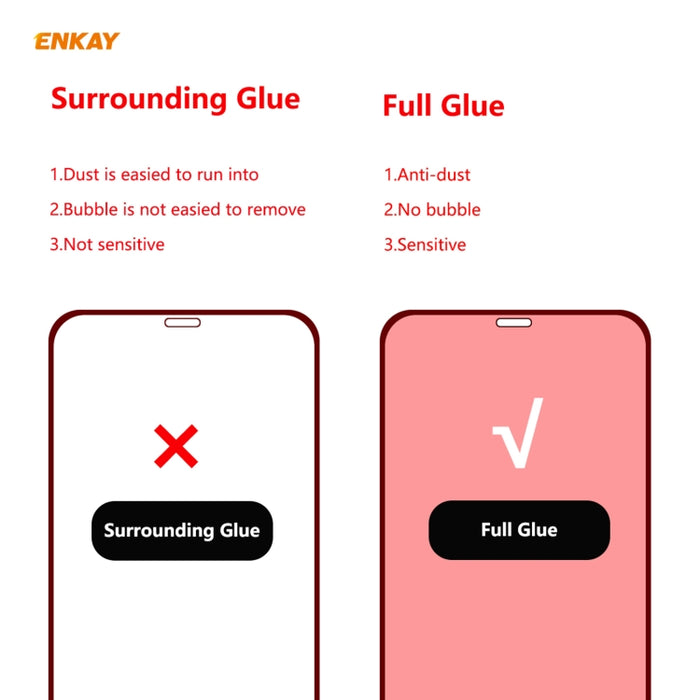 Para iPhone 11 Pro Max Hat-Prince ENKAY ENK-PC0662 Estuche protector a prueba de golpes de silicona líquida con borde recto + 0.26 mm 9H 2.5D Pegamento completo Cobertura completa Película protectora de vidrio templado, For iPhone 11 Pro Max