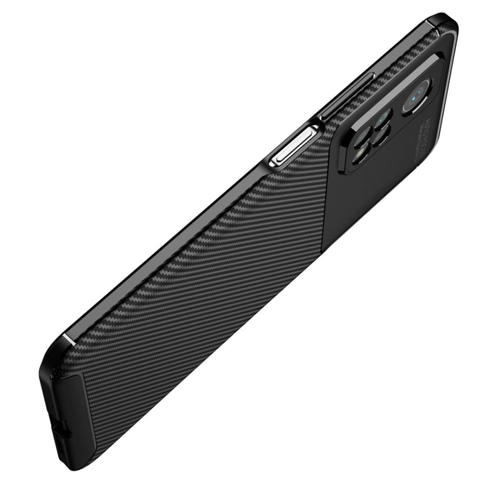 Funda de TPU a prueba de golpes con textura de fibra de carbono, For Xiaomi Mi 10T Pro