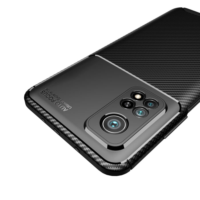 Funda de TPU a prueba de golpes con textura de fibra de carbono, For Xiaomi Mi 10T Pro