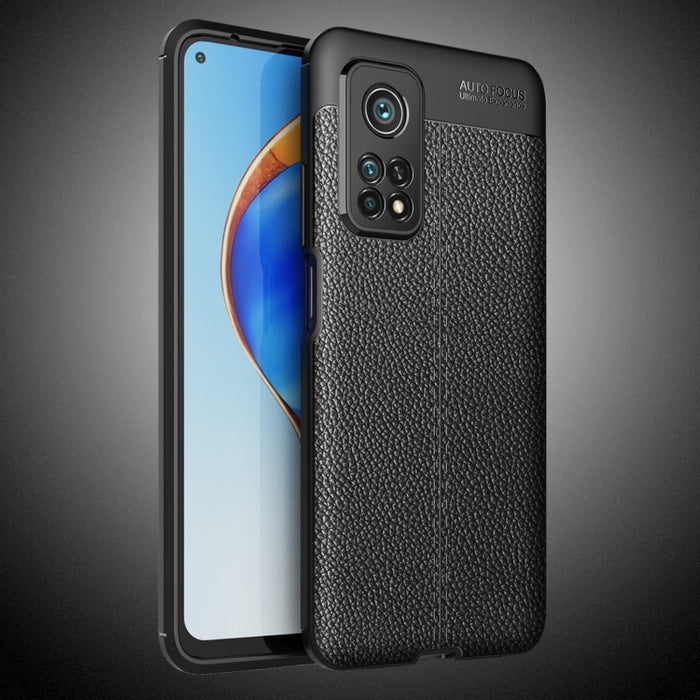 Estuche a prueba de golpes de TPU con textura Litchi, For Xiaomi Mi 10T Pro