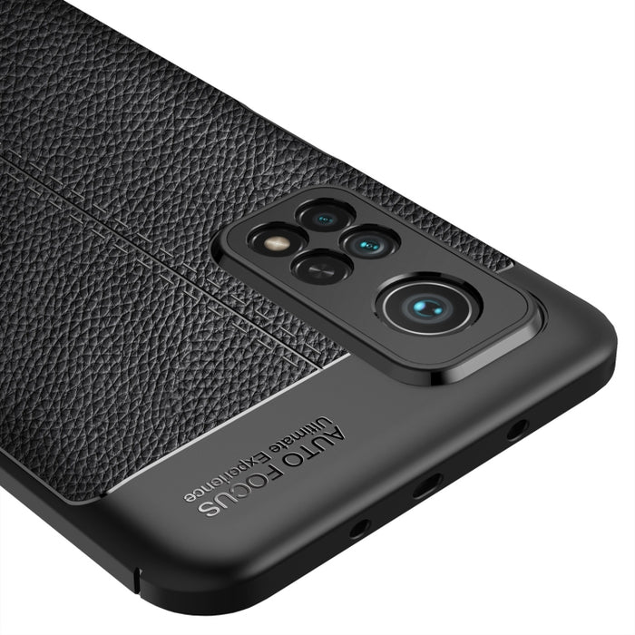 Estuche a prueba de golpes de TPU con textura Litchi, For Xiaomi Mi 10T Pro