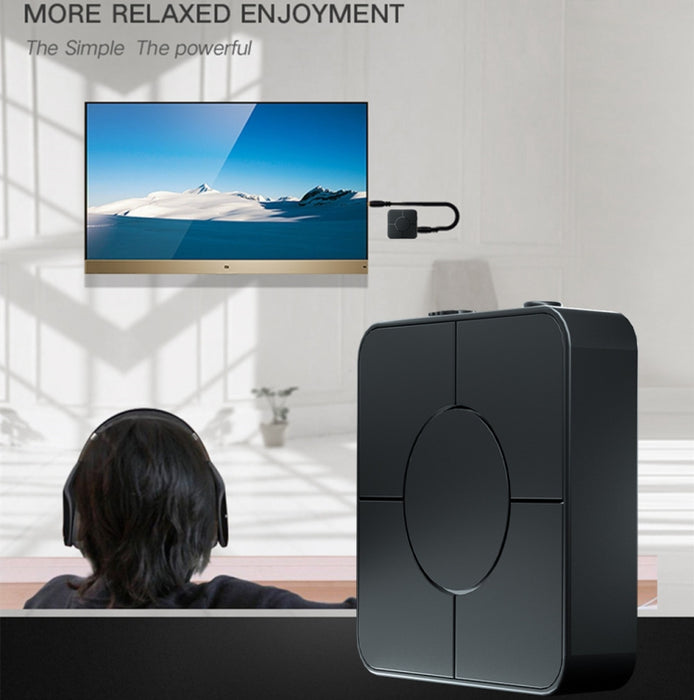 KN326 Bluetooth Audio transmisor receptor 5.0 adaptador Bluetooth dos en uno para llamadas con manos libres