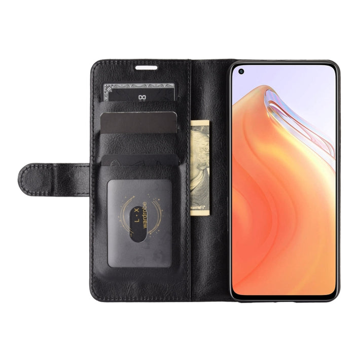 Para Xiaomi Mi 10T / 10T Pro R64 Texture Funda protectora con tapa horizontal única con soporte y ranuras para tarjetas y billetera y marco de fotos, For Xiaomi Mi 10T