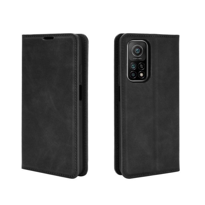 Para Xiaomi Mi 10T / 10T Pro Estuche de cuero con succión magnética de negocios de piel retro con soporte, ranuras para tarjetas y billetera, For Xiaomi Mi 10T / 10T Pro, For Xiaomi Mi 10T