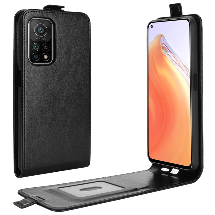 Para Xiaomi Mi 10T/10T Pro R64 Texture Funda protectora de cuero con tapa vertical única con ranuras para tarjetas y marco de fotos, For Xiaomi Mi 10T