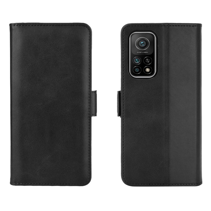 Para Xiaomi Mi 10T / 10T Pro Estuche de cuero con tapa horizontal con hebilla magnética de doble cara con soporte, ranuras para tarjetas y billetera, For Xiaomi Mi 10T