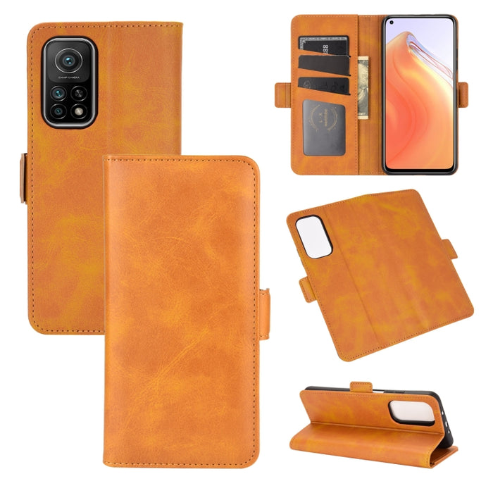 Para Xiaomi Mi 10T / 10T Pro Estuche de cuero con tapa horizontal con hebilla magnética de doble cara con soporte, ranuras para tarjetas y billetera, For Xiaomi Mi 10T