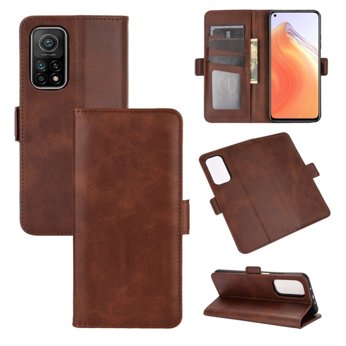 Para Xiaomi Mi 10T / 10T Pro Estuche de cuero con tapa horizontal con hebilla magnética de doble cara con soporte, ranuras para tarjetas y billetera, For Xiaomi Mi 10T