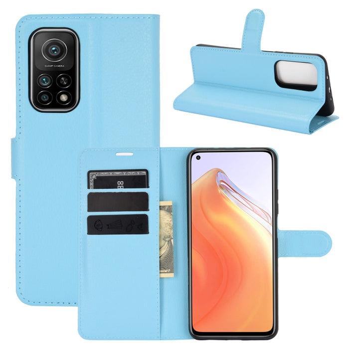 Para Xiaomi Mi 10T / 10T Pro Litchi Texture Funda protectora con tapa horizontal con soporte, ranuras para tarjetas y billetera, For Xiaomi Mi 10T