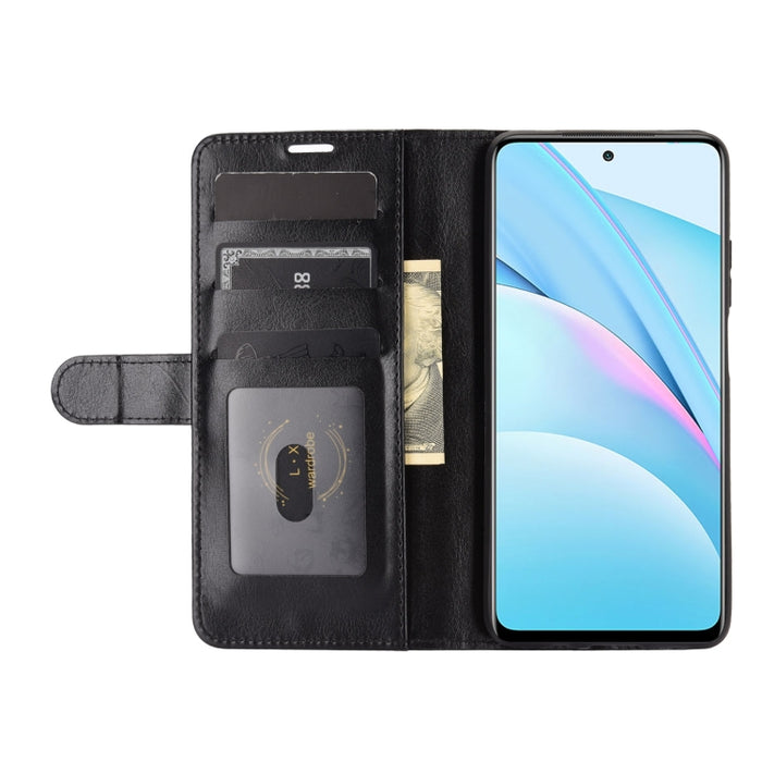 Para Xiaomi Mi 10T Lite R64 Texture Single Horizontal Flip Funda protectora con soporte y ranuras para tarjetas y billetera y marco de fotos, For Xiaomi Mi 10T Lite