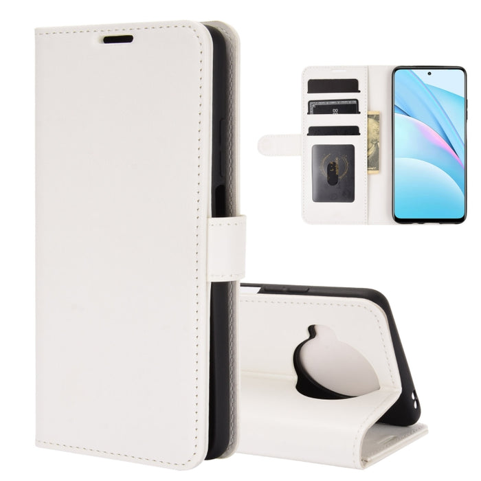 Para Xiaomi Mi 10T Lite R64 Texture Single Horizontal Flip Funda protectora con soporte y ranuras para tarjetas y billetera y marco de fotos, For Xiaomi Mi 10T Lite