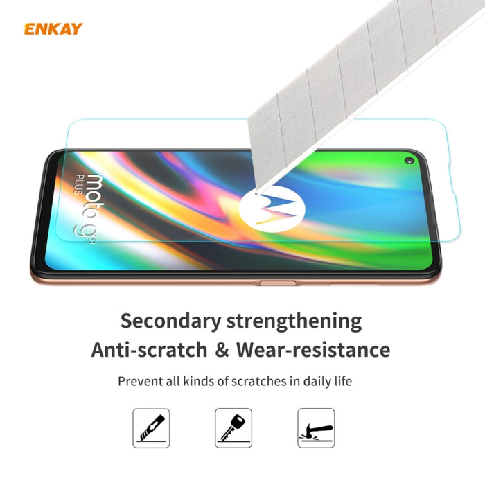 Hat-Prince ENKAY Clear TPU Estuche a prueba de golpes Funda antideslizante suave + 0.26mm 9H 2.5D Película protectora de vidrio templado, For Motorola Moto G9 Plus, For Motorola Moto G9 / G9 Play, For Samsung Galaxy A42 5G, For Samsung Galaxy M31s     ...