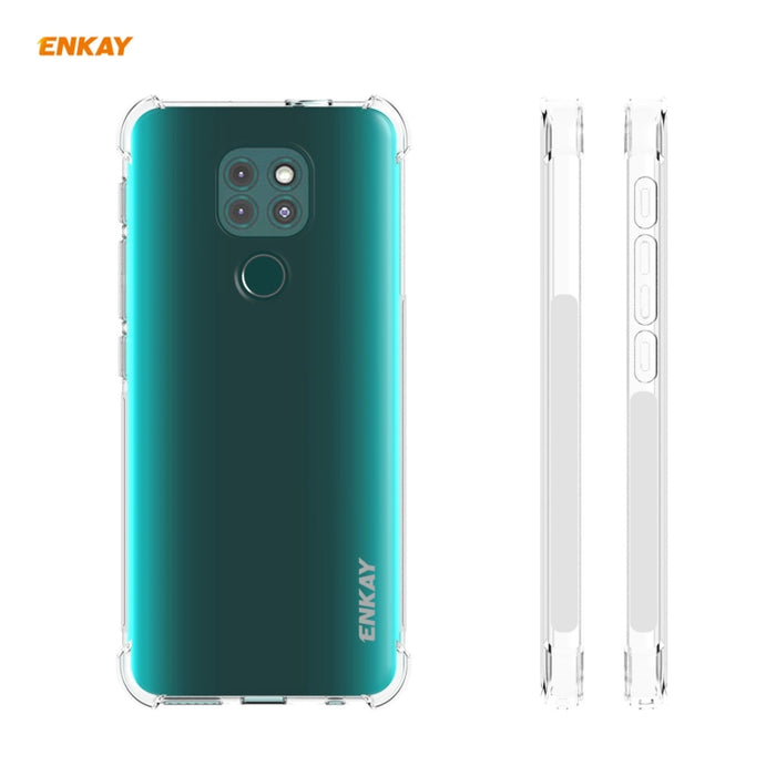 Hat-Prince ENKAY Clear TPU Estuche a prueba de golpes Funda antideslizante suave + 0.26mm 9H 2.5D Pegamento completo Cobertura completa Película protectora de vidrio templado, For Motorola Moto G9 / G9 Play, For Xiaomi Redmi 9A, For Xiaomi Redmi 9C    ...