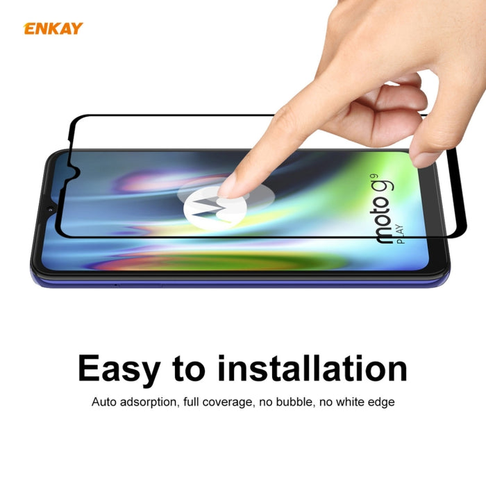Hat-Prince ENKAY Clear TPU Estuche a prueba de golpes Funda antideslizante suave + 0.26mm 9H 2.5D Pegamento completo Cobertura completa Película protectora de vidrio templado, For Motorola Moto G9 / G9 Play, For Xiaomi Redmi 9A, For Xiaomi Redmi 9C    ...