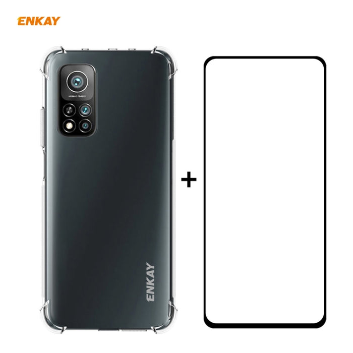Hat-Prince ENKAY Clear TPU Estuche a prueba de golpes Funda antideslizante suave + 0.26mm 9H 2.5D Pegamento completo Cobertura completa Película protectora de vidrio templado, For Motorola Moto G9 / G9 Play, For Xiaomi Redmi 9A, For Xiaomi Redmi 9C    ...