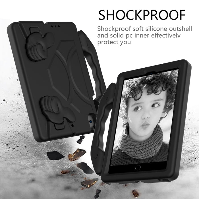 Cáscara protectora de la cubierta anticaída plana material de los niños de EVA con el soporte del pulgar, For iPad Mini 5/4/3/2/1