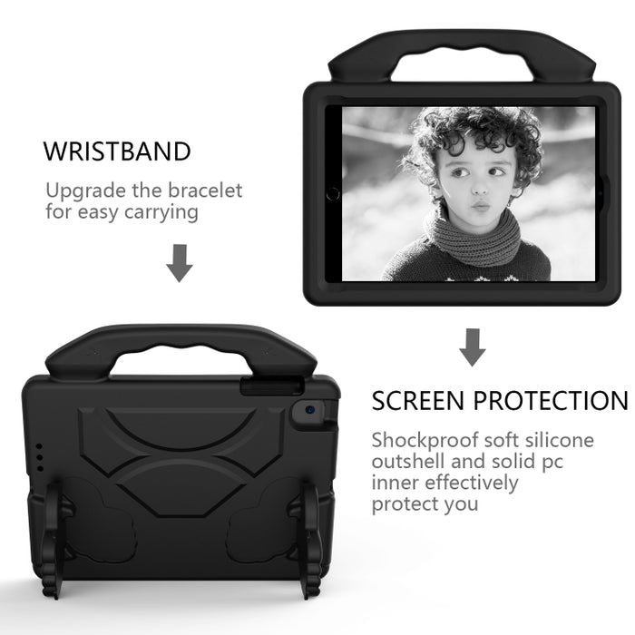 Cáscara protectora de la cubierta anticaída plana material de los niños de EVA con el soporte del pulgar, For iPad Mini 5/4/3/2/1