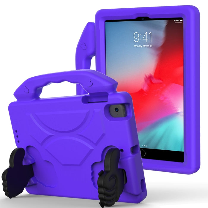 Cáscara protectora de la cubierta anticaída plana material de los niños de EVA con el soporte del pulgar, For iPad Mini 5/4/3/2/1