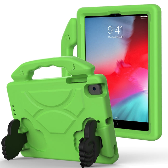 Cáscara protectora de la cubierta anticaída plana material de los niños de EVA con el soporte del pulgar, For iPad Mini 5/4/3/2/1