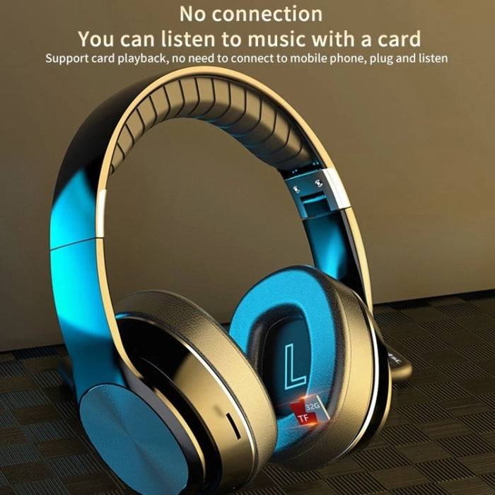 VJ320 Bluetooth 5.0 Auriculares inalámbricos plegables montados en la cabeza Compatible con tarjeta TF con micrófono, VJ320 Black, VJ320 Blue, VJ320 Red, VJ320 White