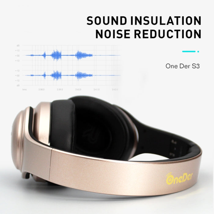 OneDer S3 2 en 1 Auriculares y altavoz Auriculares inalámbricos portátiles con Bluetooth Cancelación de ruido Estéreo sobre la oreja