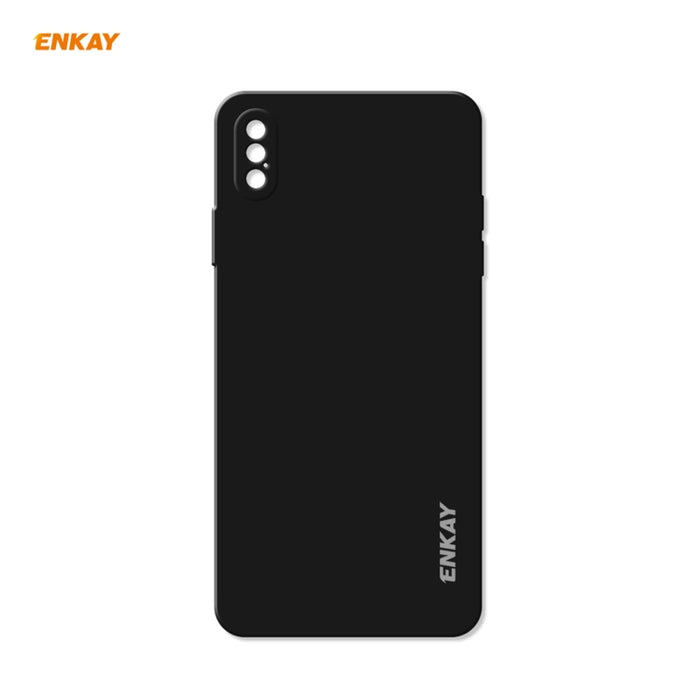 ENKAY ENK-PC072 Hat-Prince Estuche protector a prueba de golpes de borde recto de silicona líquida para iPhone XS Max, For iPhone XS Max