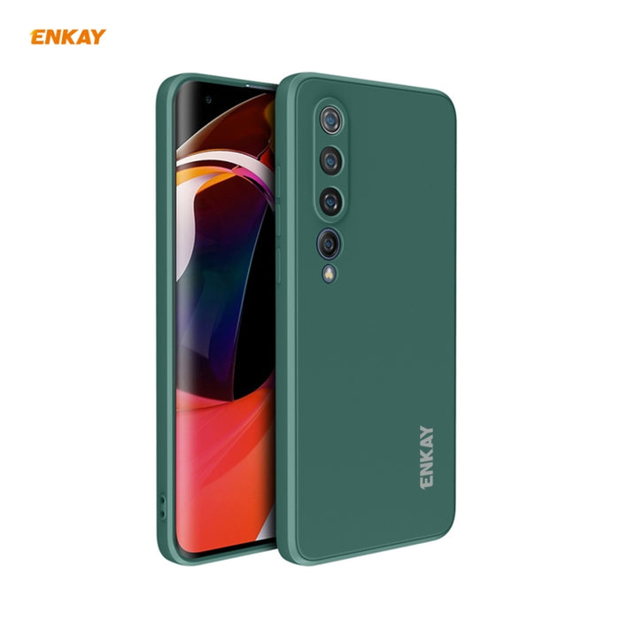 Para Xiaomi Mi 10 5G Hat-Prince ENKAY ENK-PC075 Funda protectora de silicona líquida de borde recto a prueba de golpes, For Xiaomi Mi 10 5G, For Xiaomi Mi 10 G
