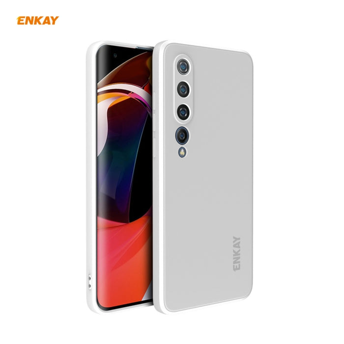Para Xiaomi Mi 10 5G Hat-Prince ENKAY ENK-PC075 Funda protectora de silicona líquida de borde recto a prueba de golpes, For Xiaomi Mi 10 5G, For Xiaomi Mi 10 G