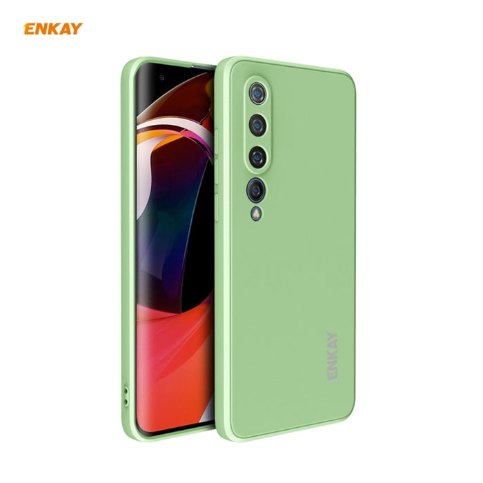 Para Xiaomi Mi 10 5G Hat-Prince ENKAY ENK-PC075 Funda protectora de silicona líquida de borde recto a prueba de golpes, For Xiaomi Mi 10 5G, For Xiaomi Mi 10 G